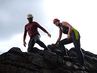 Aquatic trekking in Ceuta, Spain