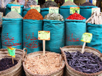 Shopping for spices in Cairo