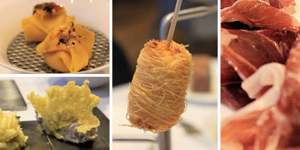 Inventive appetisers set the tone for the tasting menu