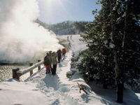 Winter in Wyoming: Steam in the snow