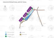 Yangon International Airport map